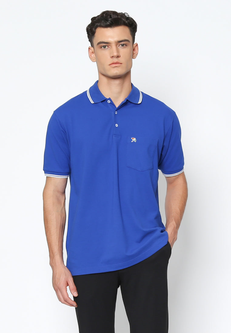 Blue Basic Polo Shirt