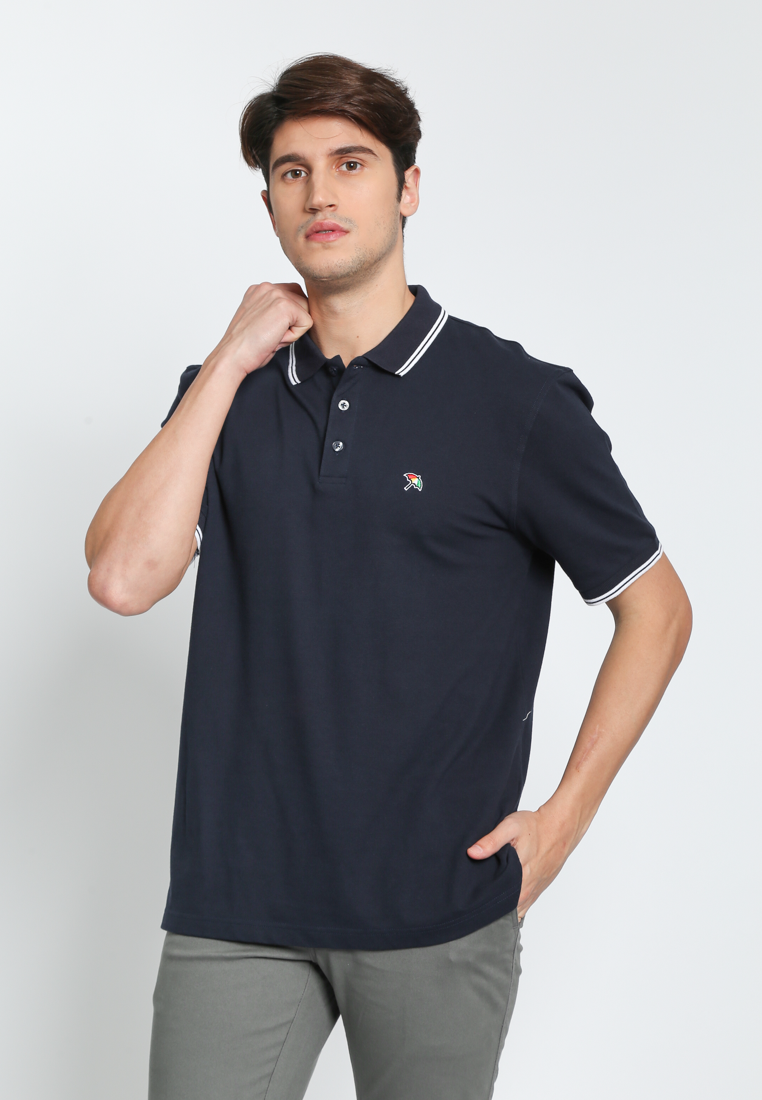 Navy Casual Modern Fit Polo Shirt