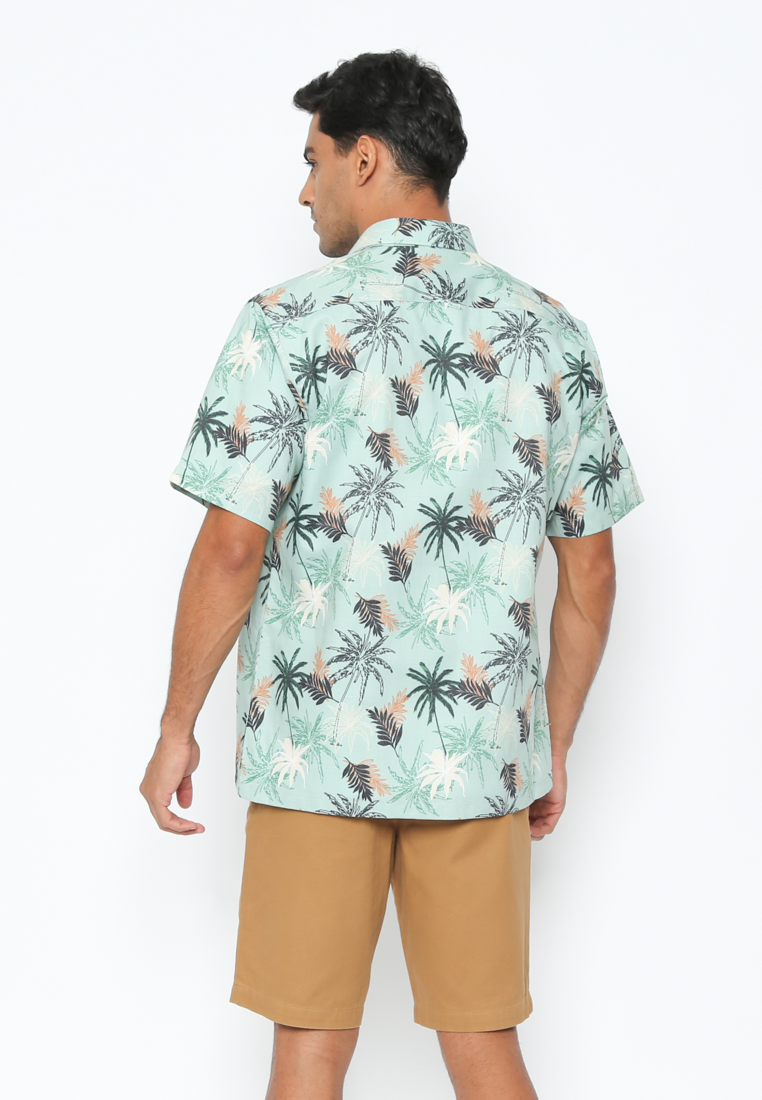 Men's Short Sleeve Shirt in Light Green