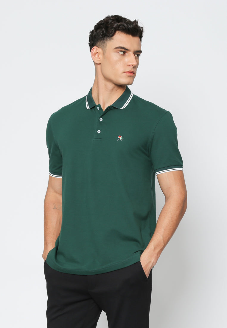 Green Basic Polo Shirt