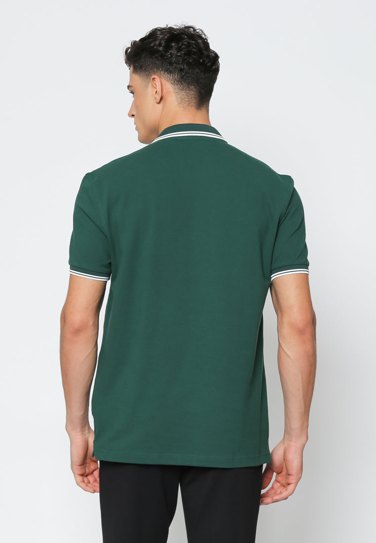 Green Basic Polo Shirt