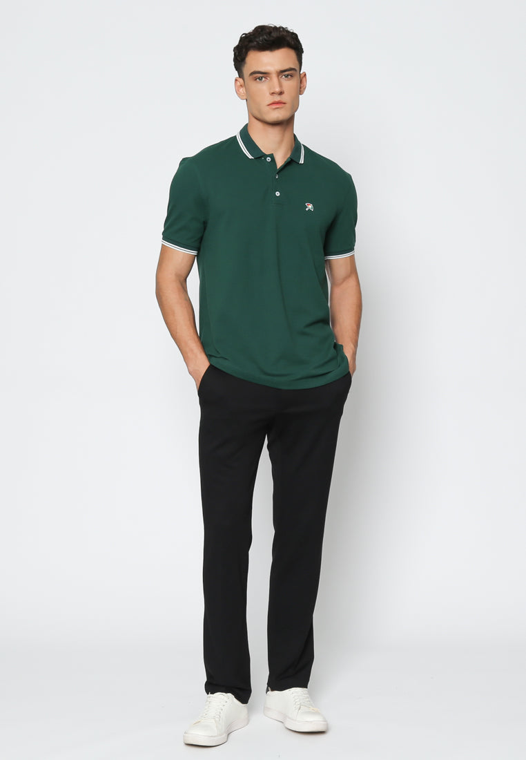 Green Basic Polo Shirt