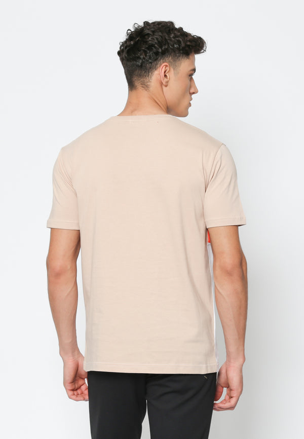 Cream Short Sleeve Men's T-shirt