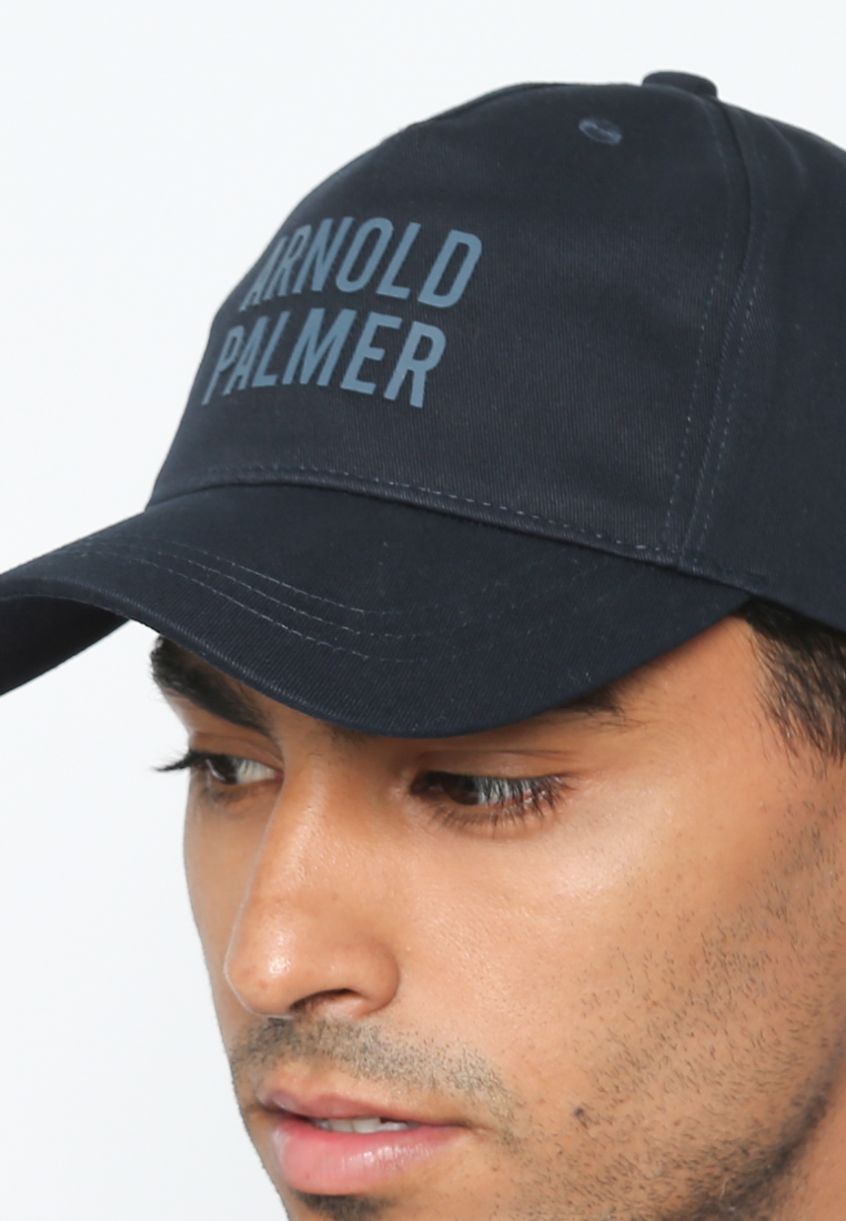 Navy Twill Cap with Rubber Print