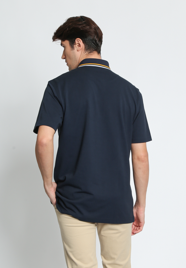 Navy Casual Regular Fit Polo Shirt
