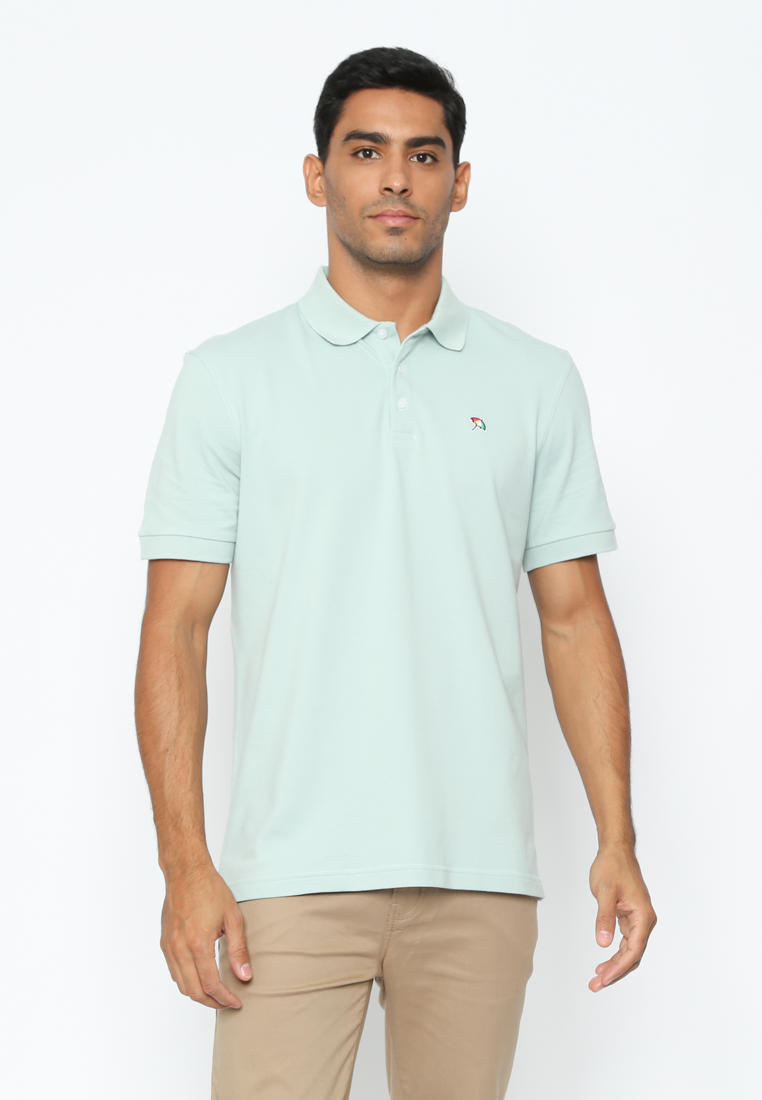 Men's Mint Green Polo Shirt Modern fit