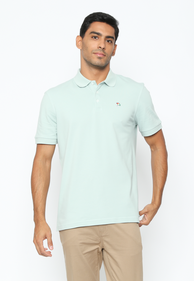 Men's Mint Green Polo Shirt Modern fit