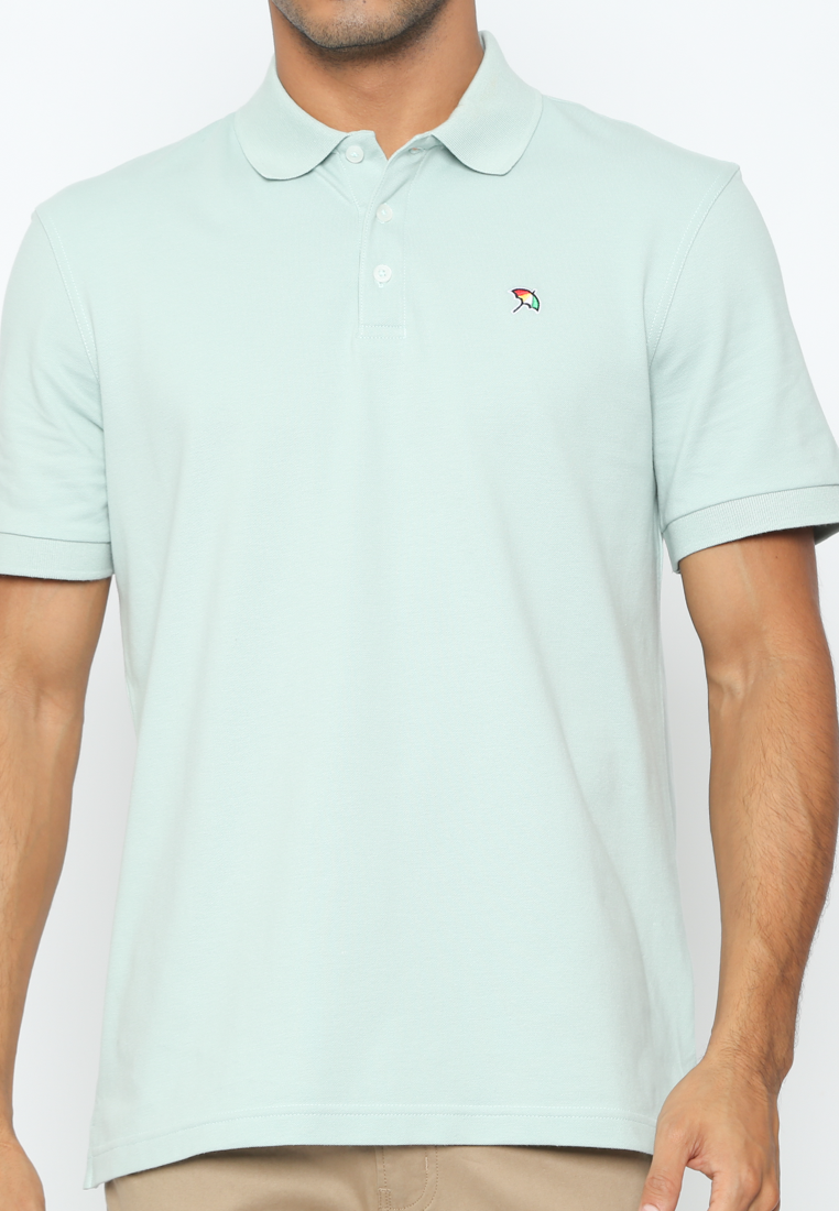 Men's Mint Green Polo Shirt Modern fit