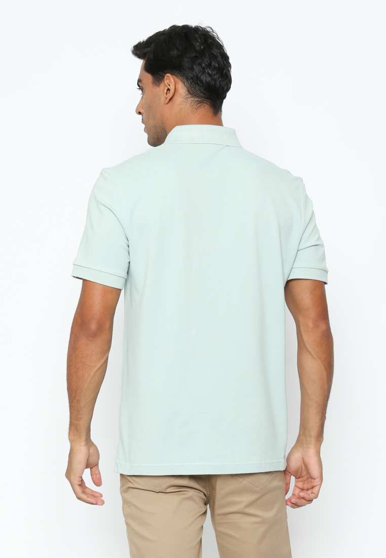 Men's Mint Green Polo Shirt Modern fit