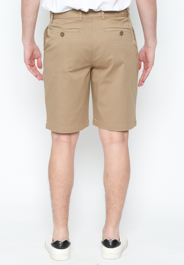 Men'S Cream Bermuda Pants