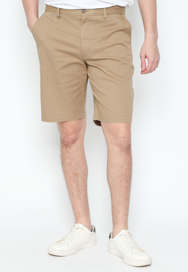 Men'S Cream Bermuda Pants