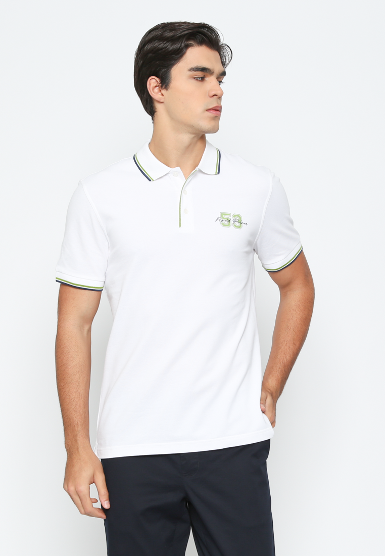 Modern White Polo Shirt Men