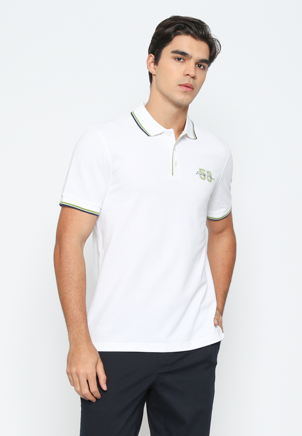 Modern White Polo Shirt Men