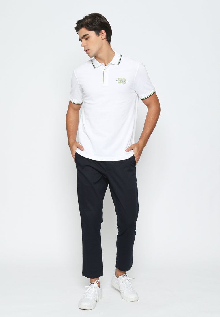 Modern White Polo Shirt Men