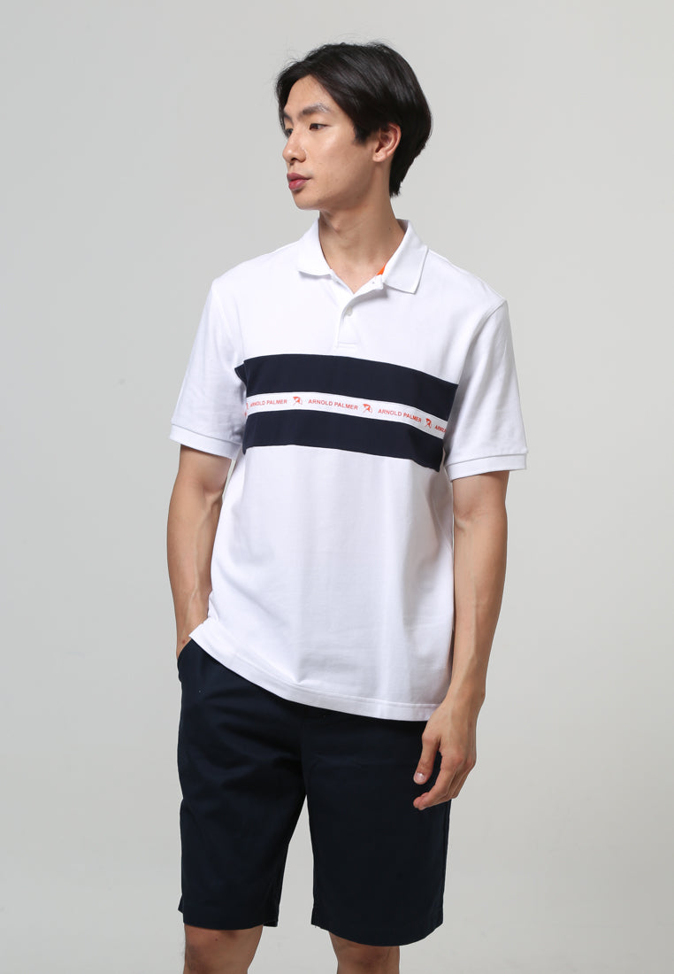 Taped Panel Polo Pique