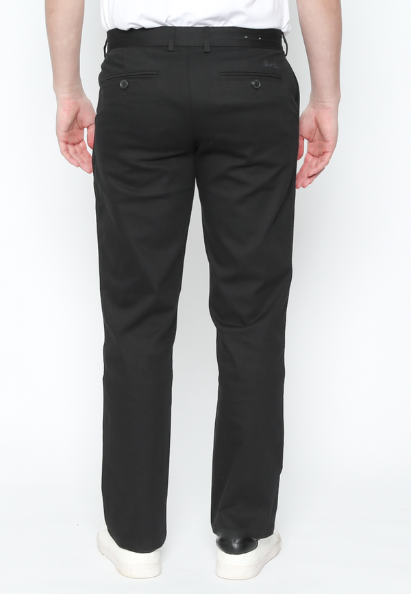 Men'S Black Chinos Long Pants