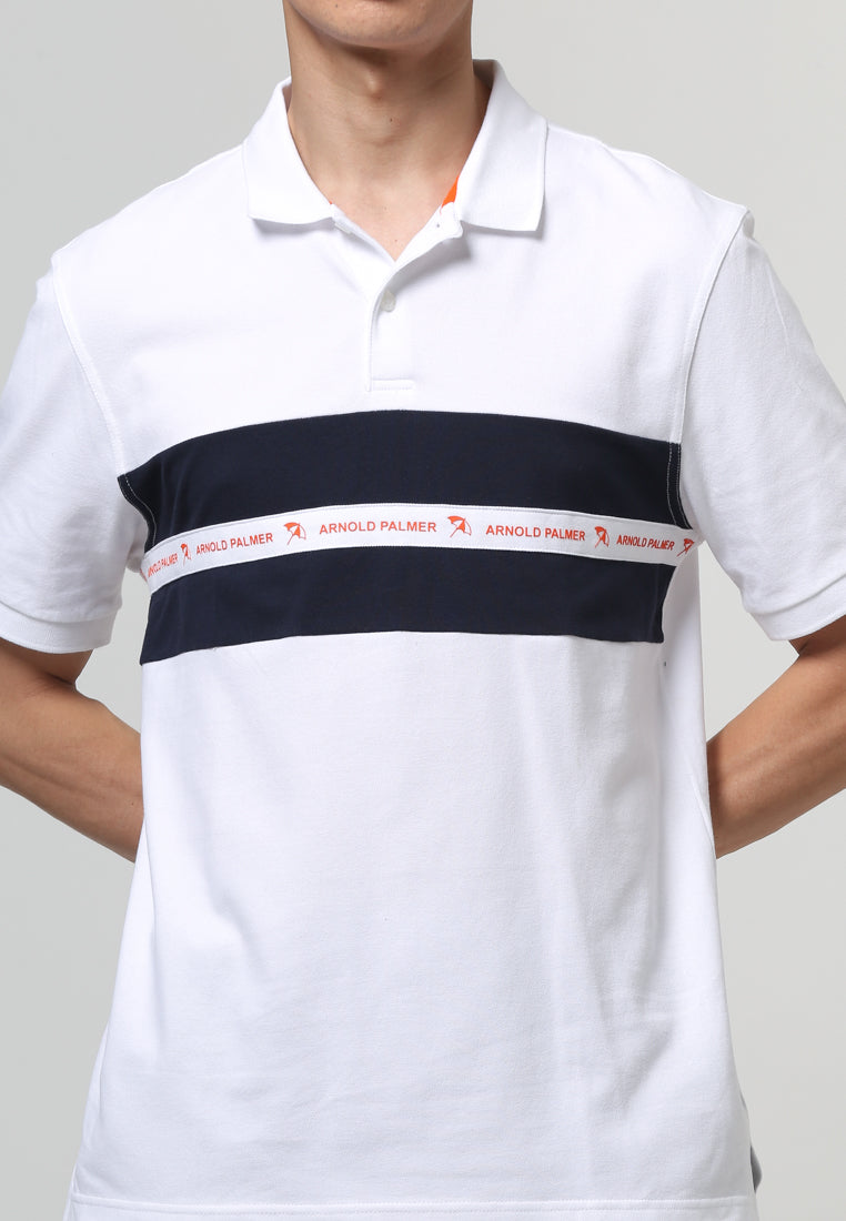 Taped Panel Polo Pique
