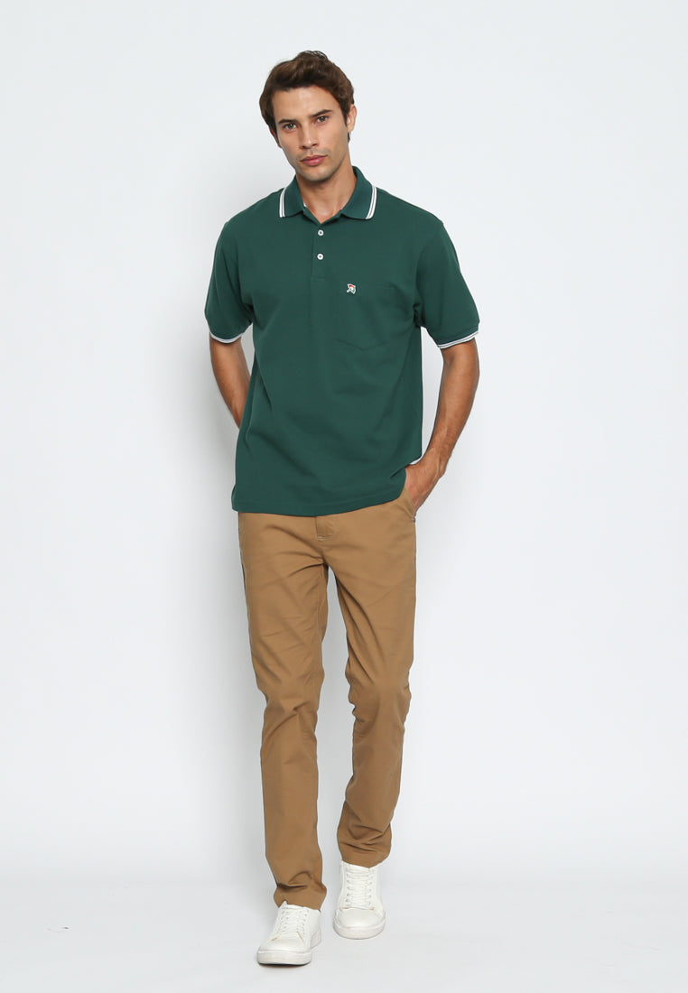 Green Short Sleeve Polo Shirt