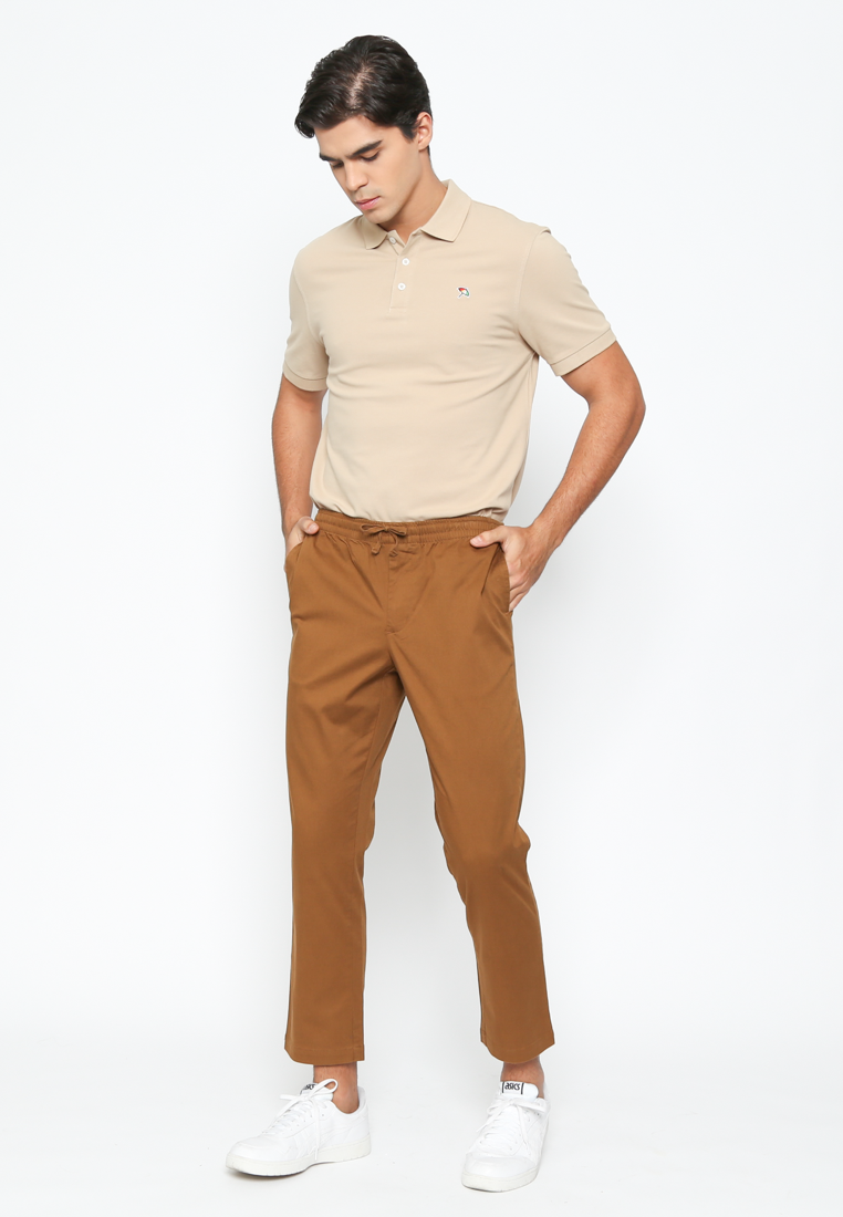 Men'S Brown Jogger Long Pants