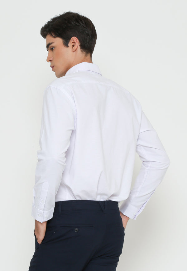 Men's White Long Sleeve Shirt