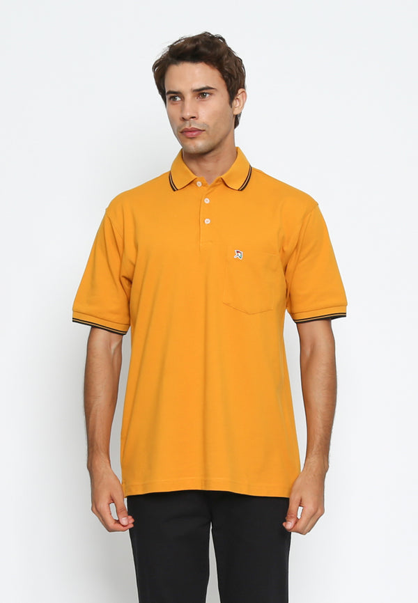 Mustard Casual Polo Shirt Regular Fit