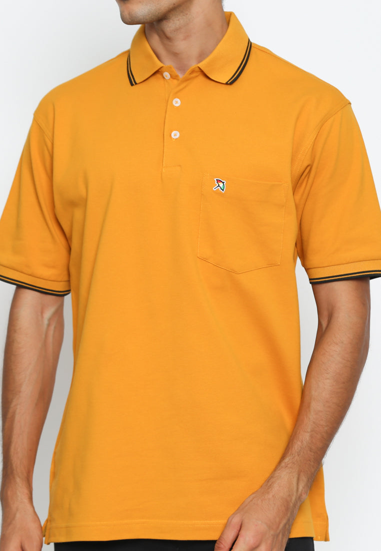 Mustard Casual Polo Shirt Regular Fit