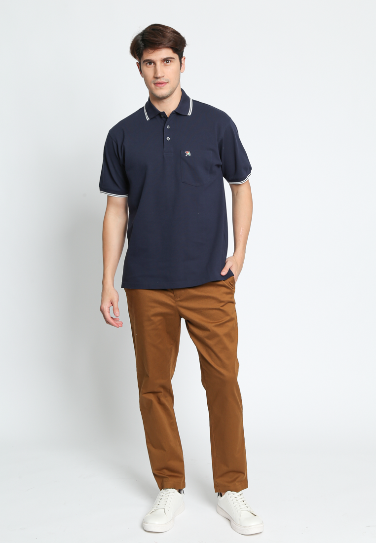 Navy Casual Polo Shirt Regular Fit