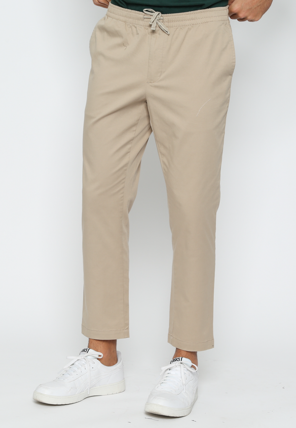 Men'S Cream Jogger Long Pants