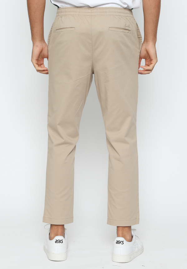 Men'S Cream Jogger Long Pants