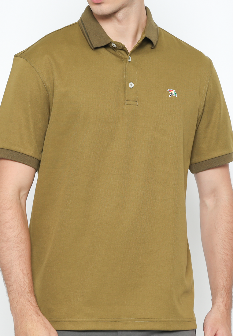 Men's Green Short Sleeve Polo Shirt