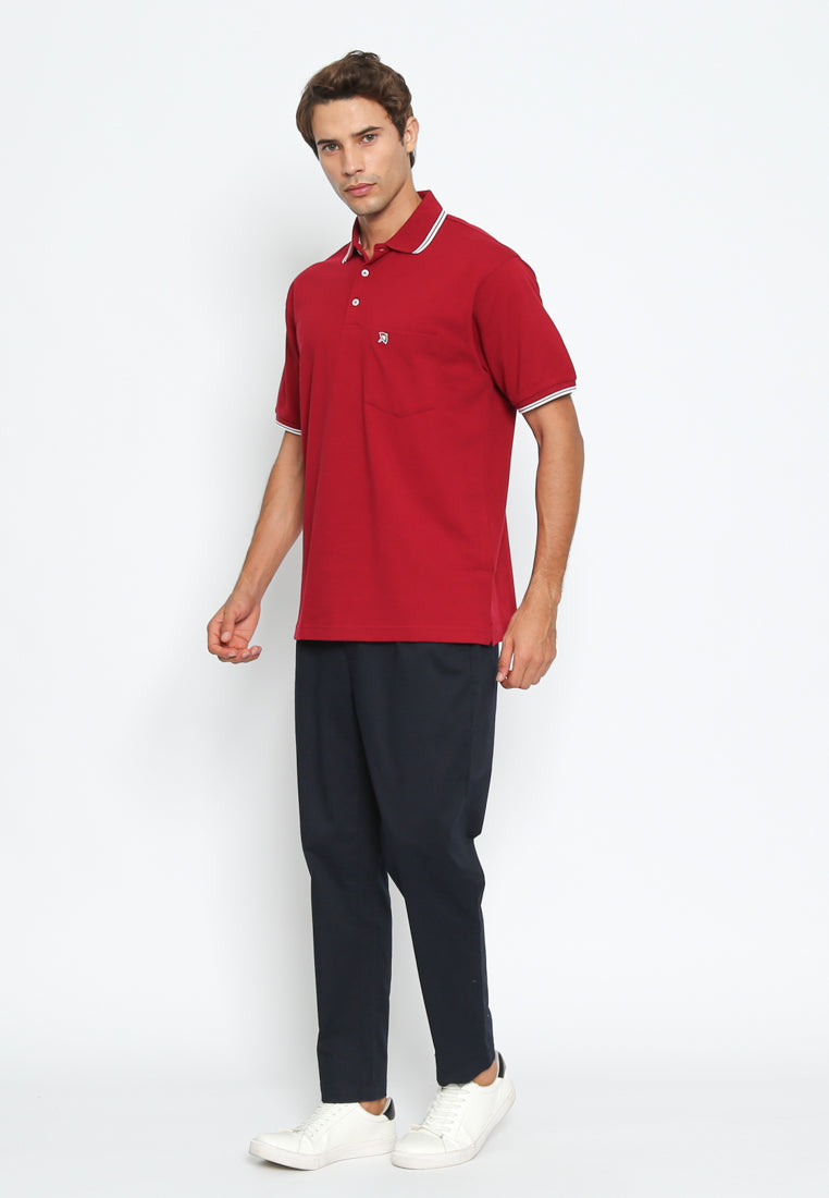 Maroon Casual Polo Shirt Regular Fit