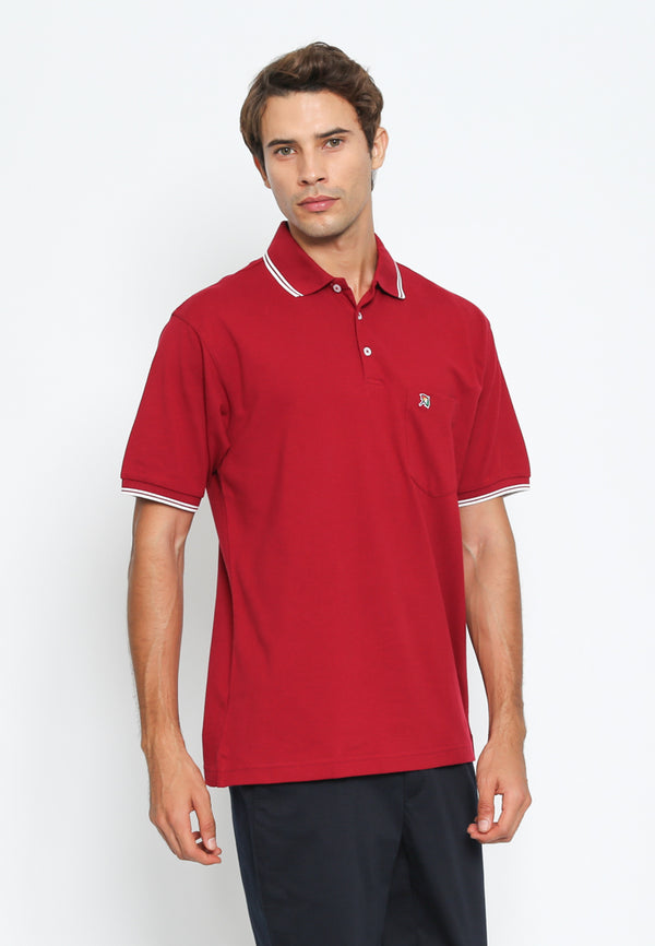 Maroon Casual Polo Shirt Regular Fit