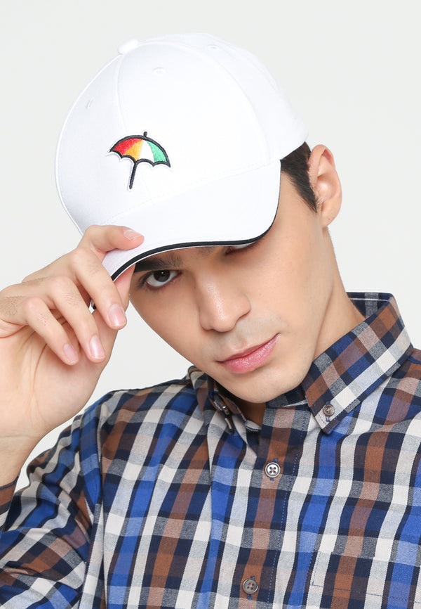 Men's White Casual Hat