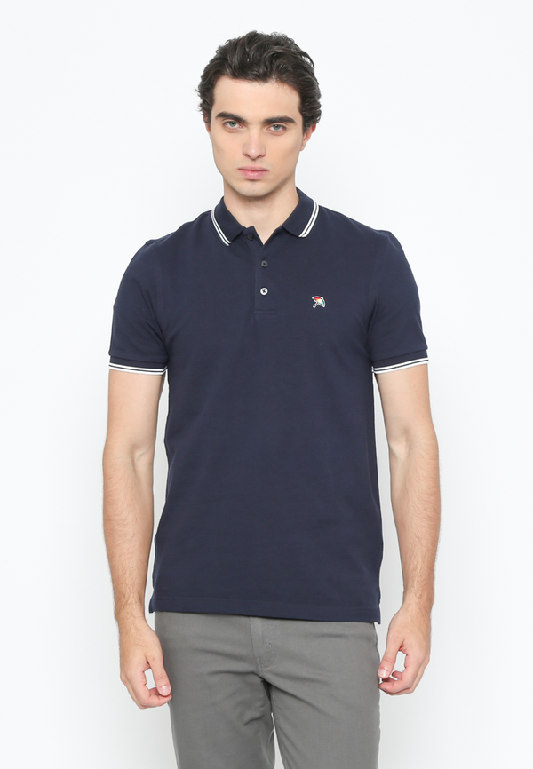 Navy Basic Polo Shirt