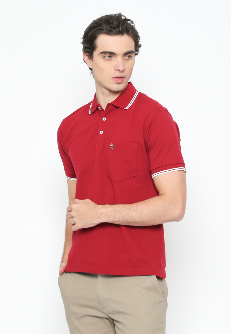 Maroon Casual Polo Shirt Regular Fit