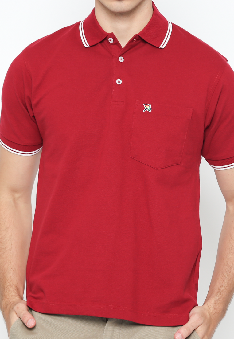 Maroon Casual Polo Shirt Regular Fit