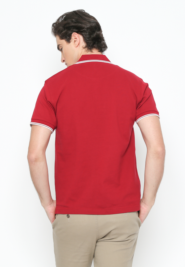 Maroon Casual Polo Shirt Regular Fit