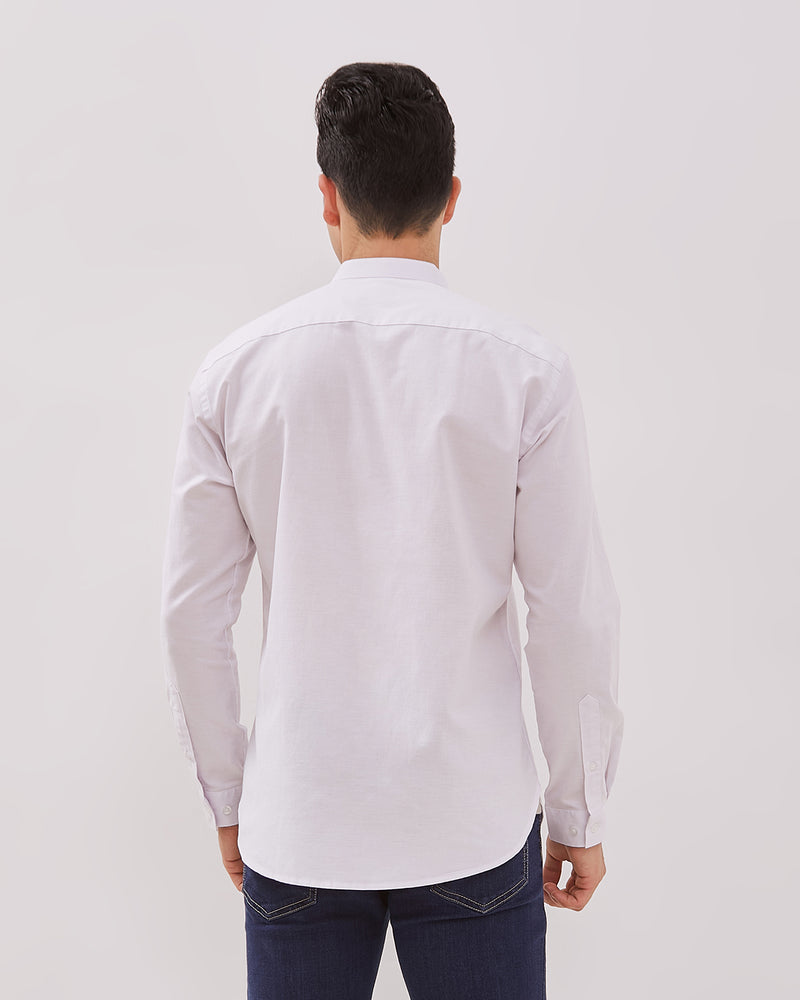 Men's White Long Sleeve Shirt