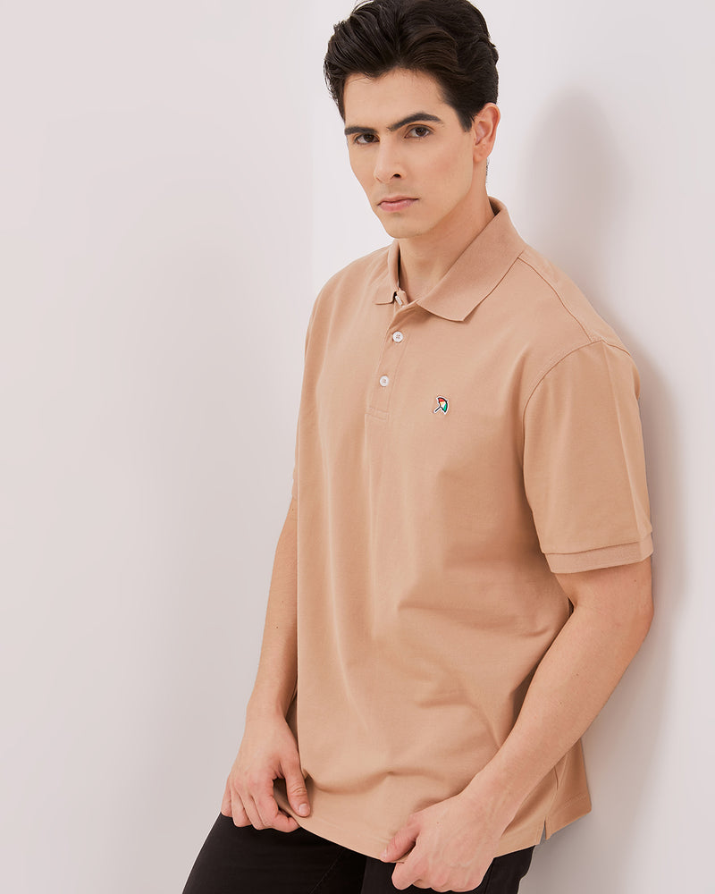 Men's Cream Poloshirts