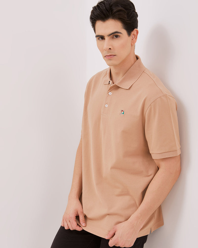 Men's Cream Poloshirts