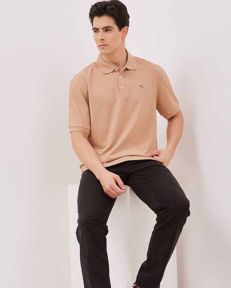 Men's Cream Poloshirts