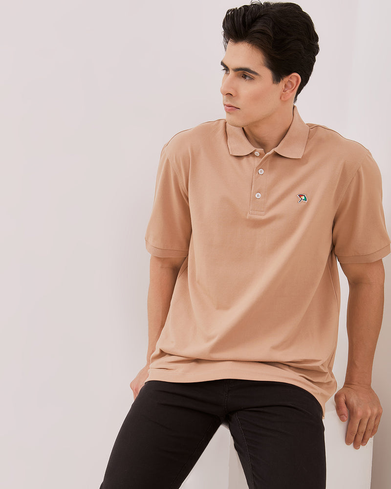 Men's Cream Poloshirts
