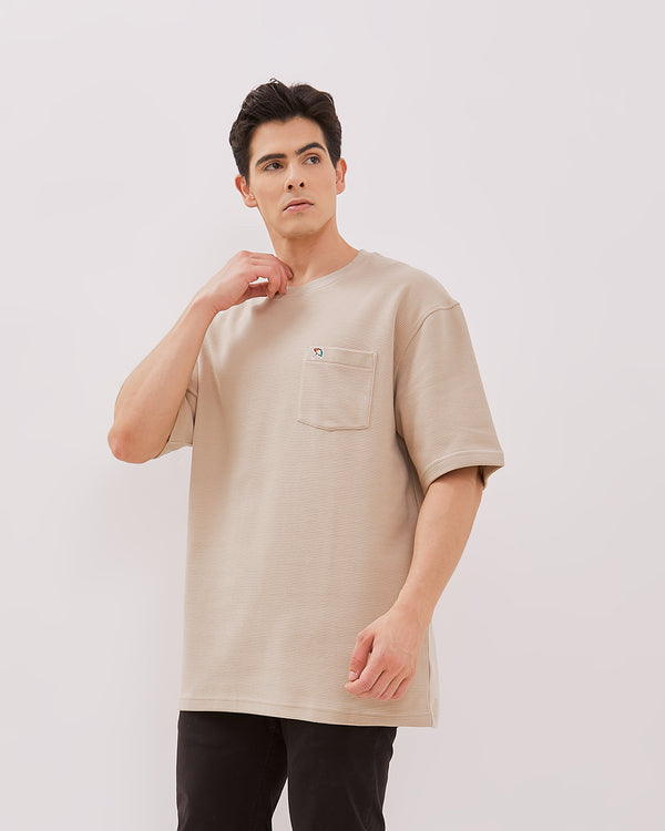 Men's Cream Short Sleeved T-Shirts