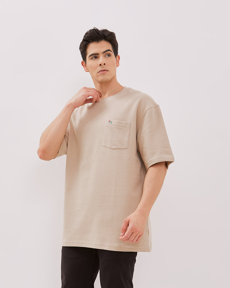 Men's Cream Short Sleeved T-Shirts