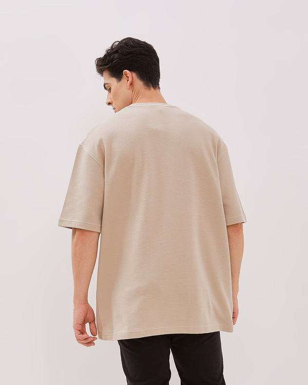 Men's Cream Short Sleeved T-Shirts
