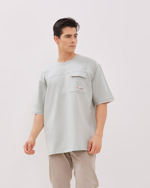 Men's Sage Green Short Sleeved T-Shirt