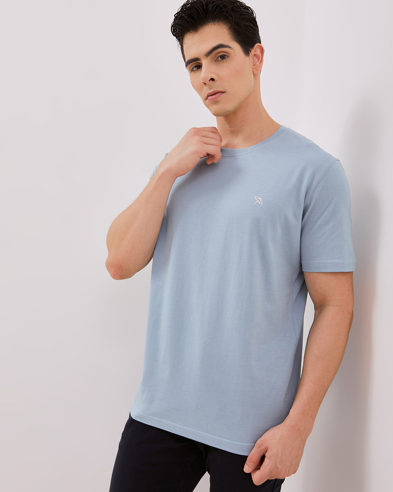 Blue Men's Short Sleeve T-Shirt
