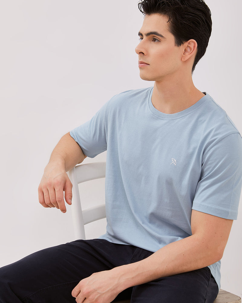 Blue Men's Short Sleeve T-Shirt