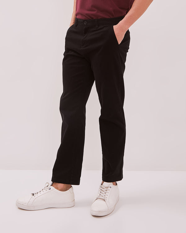 Men's Black Chinos Trousers