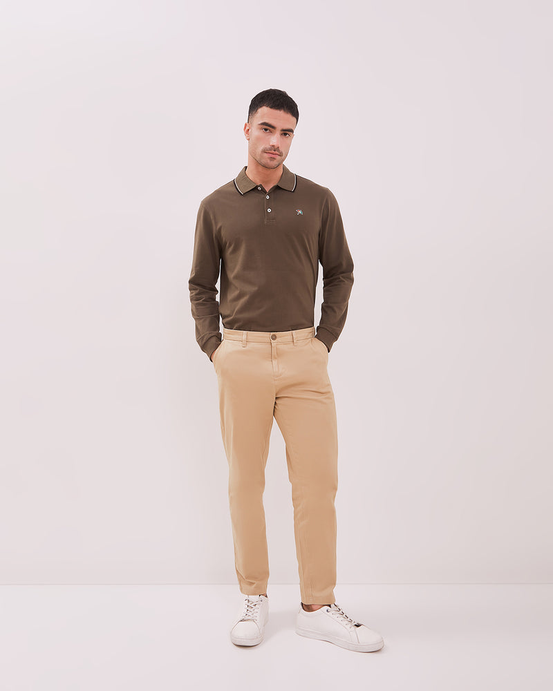 Men's Cream Chinos Trousers